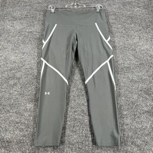 Under Armour Pants Womens Large Gray HeatGear Compression Leggings Running